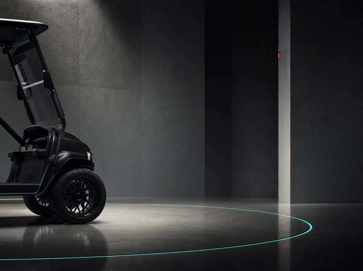 Custom cart in an elite garage bay